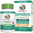 MaryRuth Organics Super Greens Gummies | Naturally-Occurring Quercetin für Erwachsene und Kinder Alter 4+ | Sugar Free | 2g Fiber Per Serving | Vegan | No Gelatin | Pectin Based | 60 Count | 30 Servicings