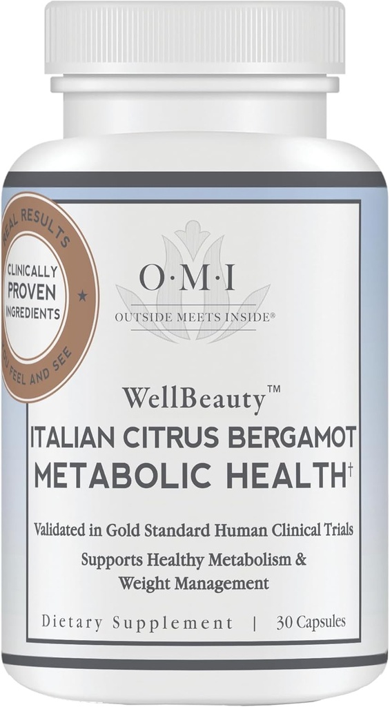 WELLBEAUTY Italienische Citrus Bergamot Metabolic Health, Award Winning Cardiologist Entwickelt, um gesunde Cholesterol & Triglycerid Levels bereits in Normal Range, 7 Key Polyphenole, 30-Day Supply