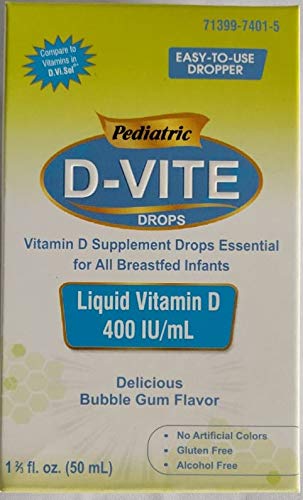Vitamine liquide D-Vite pédiatrique D 400 UI/ml (50 ml)