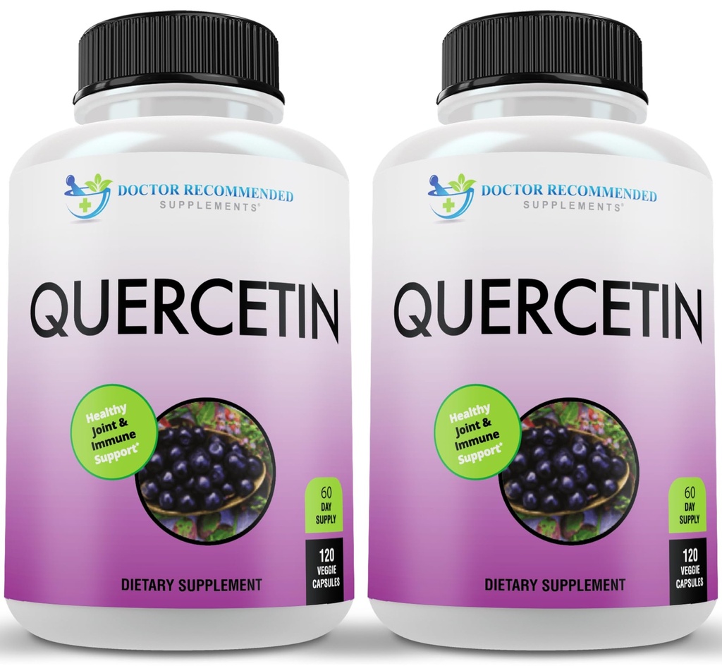DOCTOR EMPFEHLUNGEN Quercetin 1000mg Pro Servieren - Vitamin Supplement, (Vegan | Non-GMO) (120 Veggie Kapseln, Packung von 2)