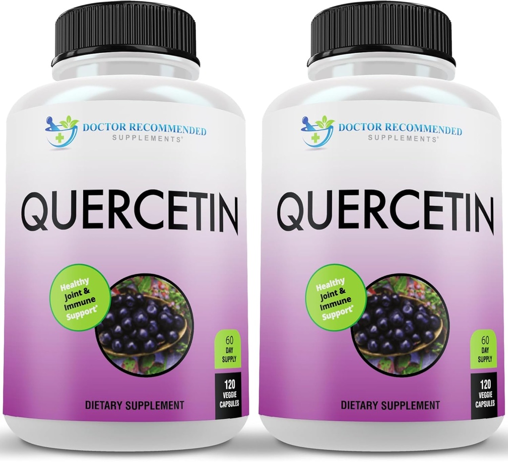 DOKTOR EMPFEHLUNGEN Quercetin 1000mg Pro Servieren - Vitamin Supplement, (Vegan | Non-GMO) (120 Veggie Kapseln, Packung von 2)