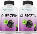 DOCTEUR COMPLÉMENTS RECOMMANDÉS Quercetin 1000mg par portion - Supplément vitaminique (Vegan) (120 Capsules de Veggie, boîte de 2)