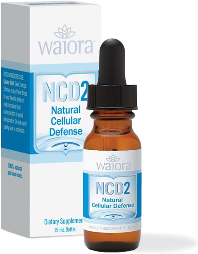 NCD2 von Waiora, aktivierte flüssige Zeolit Tropfen für natürliche Körperreinigung & Förderung Immununterstützung und pH-Balance, Mix in Food/Drink, All Natural, ONE (0,5 oz) Bott (90 serv)