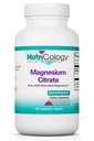 Nutricology Magnesium Citrate Nahrungsergänzung - Knochen & Stress Unterstützung, gut absorbiert, Allergiker, Vegetarische Kapseln, Glutenfrei - 180 Count