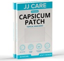 JJ CARE Capsicum Patch (40 PCS), 4.7" x 7.1" Beruhigende Capsaicin Patch, Capsicum Patches für Hals, Schulter, Muskel Soreness- 8 Stunden Relief