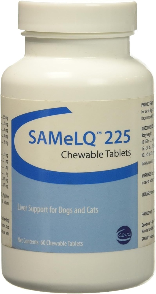 S Adenosyl 225 (SAMe) für MEDIUM / LARGE DOGS 225 mg (60 Tabs)