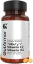 Gut & Herz Gesundheit + Immununterstützung | 2 Monate Versorgung | 60 Weichgelkapseln | Pure Butyrate 350mg & Vitamin D3 2000IUs & Vitamin K2 120mcg | Herzgesundheit | Gastrointestinale Unterstützung