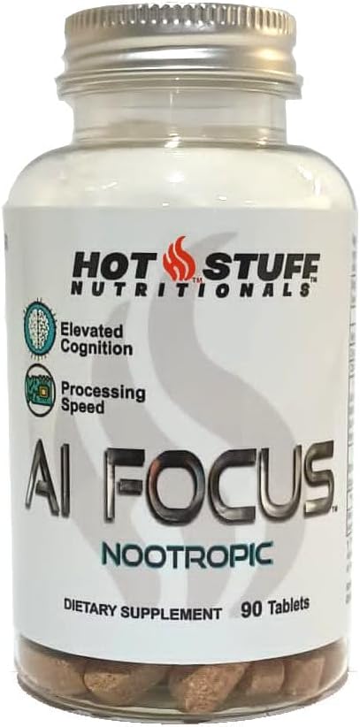 AI Focus - 90 Tabletten. Potent Nootropic für Enhanced Focus, kognitive Funktion und Mental Stamina.
