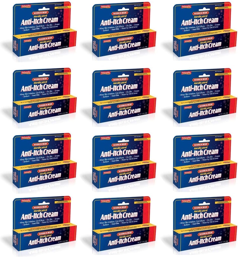 Maximale Relief medizinische Anti-Itch Creme 12 Pack