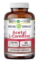 Erstaunliche Formeln Acetyl L-Carnitin Hcl Supplement | 500 Mg pro Servieren | 120 Veggie Kapseln Ergänzung | Non-GMO | Gluten Free | Made in USA