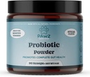 PAWZ Poudre probiotique pour chiens - 90 Scoops Steak Flavor - Promotes Gut Health and Digestion - Probiotics Supplément Support Système immunitaire et santé de la peau et du manteau - Convient à tous les types de chiens