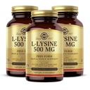 Solgar L-Lysine 500 mg - 100 Gemüsekapseln, Packung mit 3 - Haut- & Tissue-Unterstützung - Non-GMO, Vegan, Kosher, Glutenfrei - 300 Gesamt Servietten