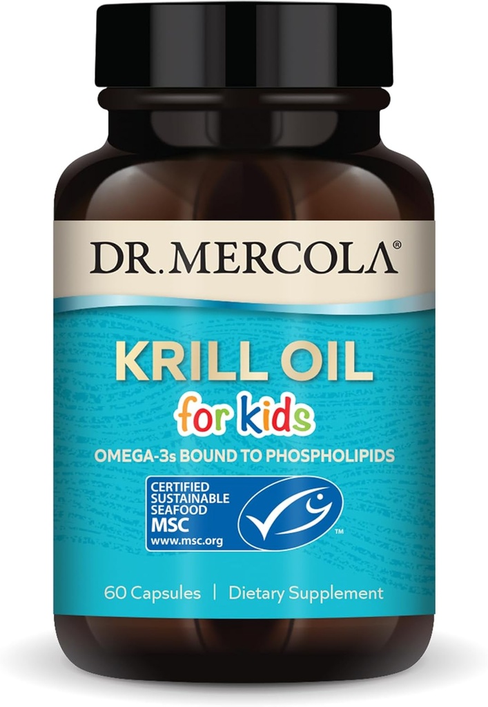 Dr. Mercola Kinder Krill Öl Kapseln, 60 Zähler