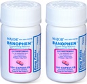 MAJOR Banohpen - Komplette Allergiemedikation - Diphenhydramin HCI 50 mg - Antihistamin - 100 Kapseln (2 Packung)