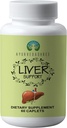 Leber Unterstützung Kräuter Ayurvedic Supplement, Unterstützt gesunde Leber, Mischung von 13 mächtigen Kräutern, Vegan, Glutenfrei, 60 Caplets