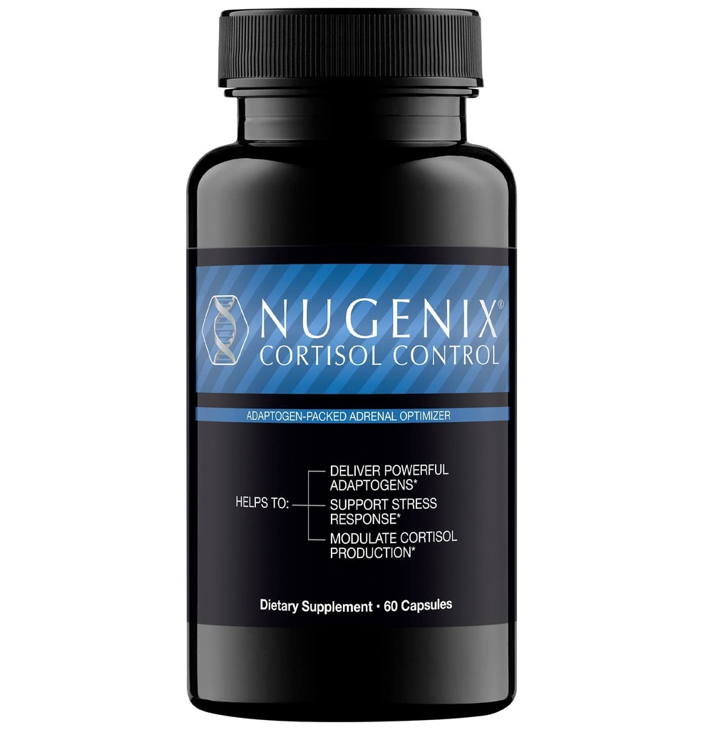 Nugenix Cortisol Control - Cortisol Manager et supplément de soutien pour hommes, 60 capsules