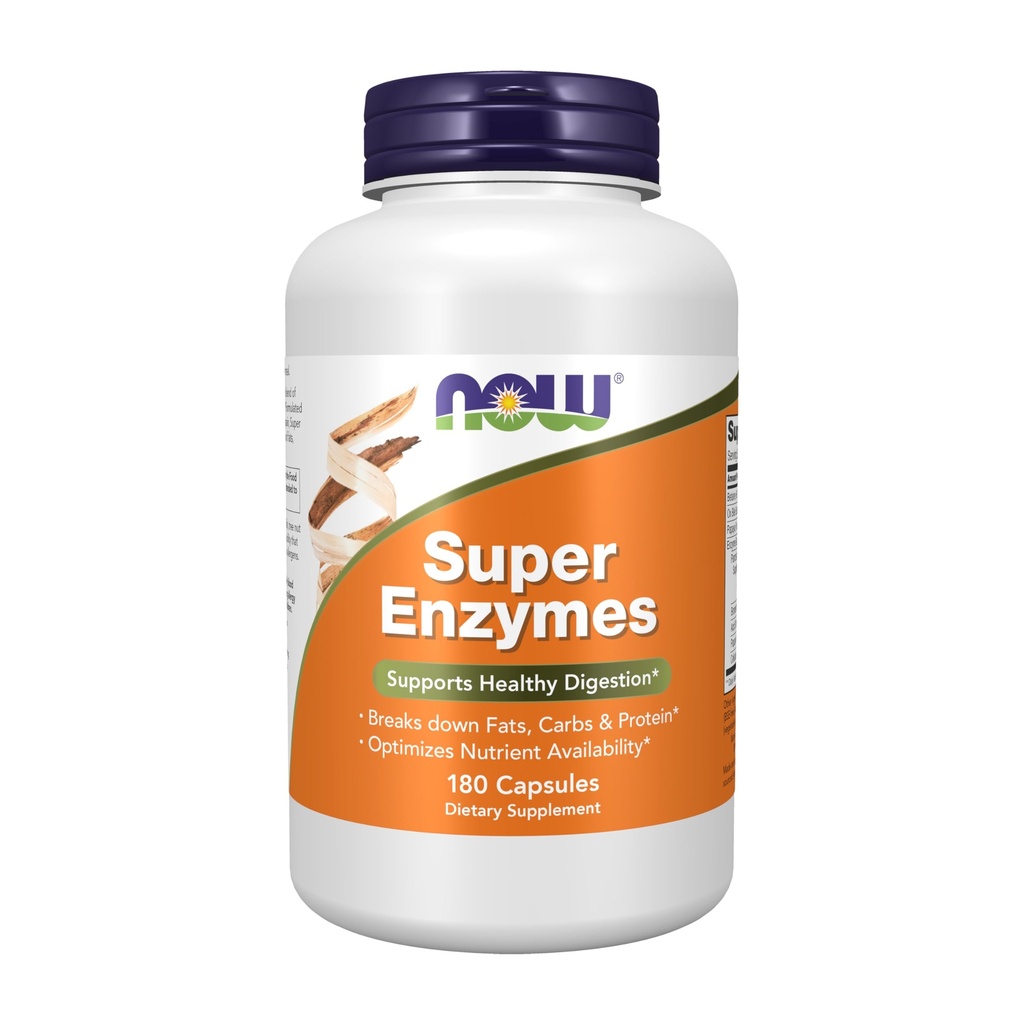 JETZT Nahrungsergänzungsmittel, Super Enzyme, mit Bromelain, Ox Bile, Pancreatin und Papain,180 Kapseln