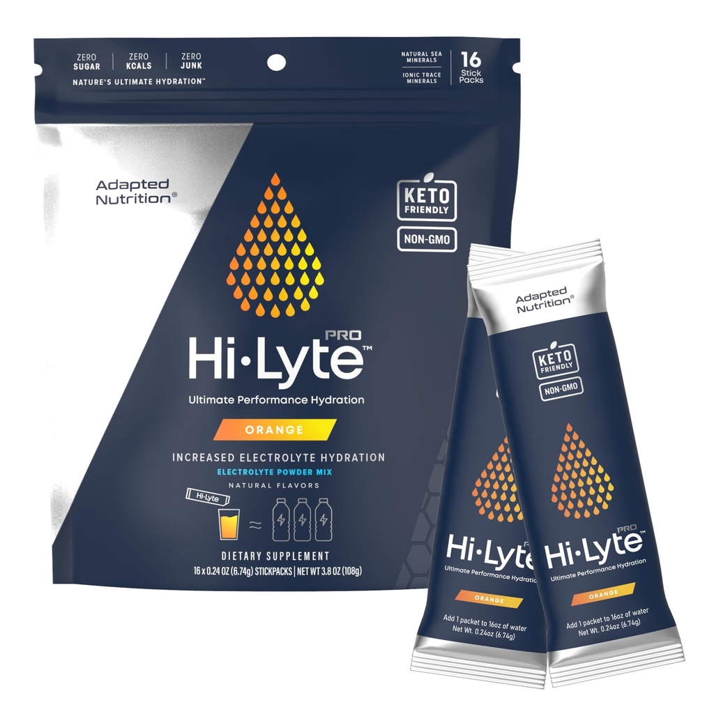 Alimentation adaptée Packs d'hydratation Hi-Lyte Pro - 16 packs de boissons individuels