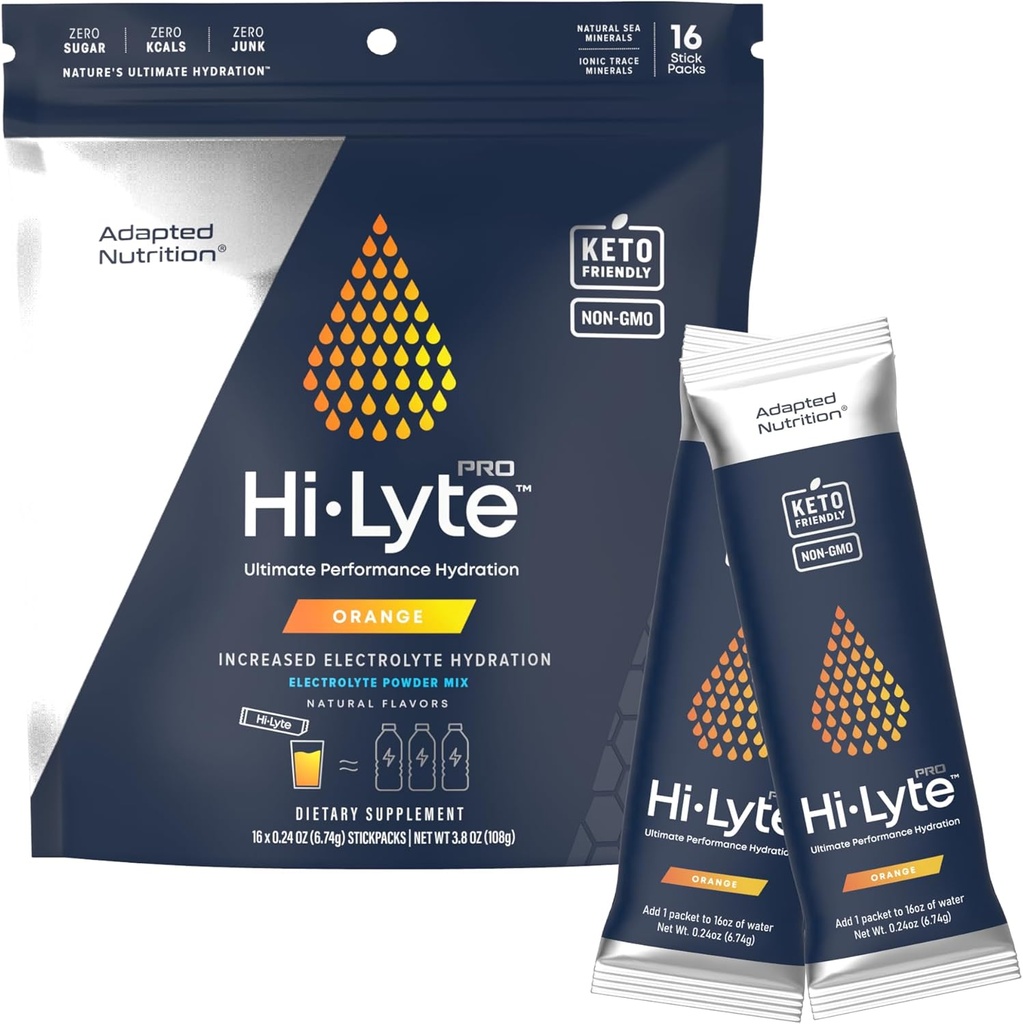 Alimentation adaptée Packs d'hydratation Hi-Lyte Pro - 16 packs de boissons individuels