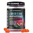 Gommies de créatine 5g- Monohydrate de créatine naturelle pour les hommes et les femmes- Delicious Strawberry Pastèque Flavor- Boost Strength, Energy & Muscle Growth- Vegan Pre Workout Gommies- Made in USA