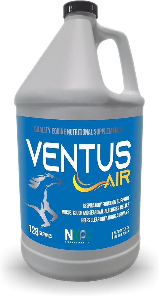 Ventus Air - Atmungshilfe Mucus Cough Allergies Ergänzung für Pferde durch NXP Ergänzungen - 1 Gallon (128 oz)