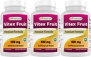 Best Naturals Vitex Chasteberry 400 mg 250 Capsules (Pack of 3)