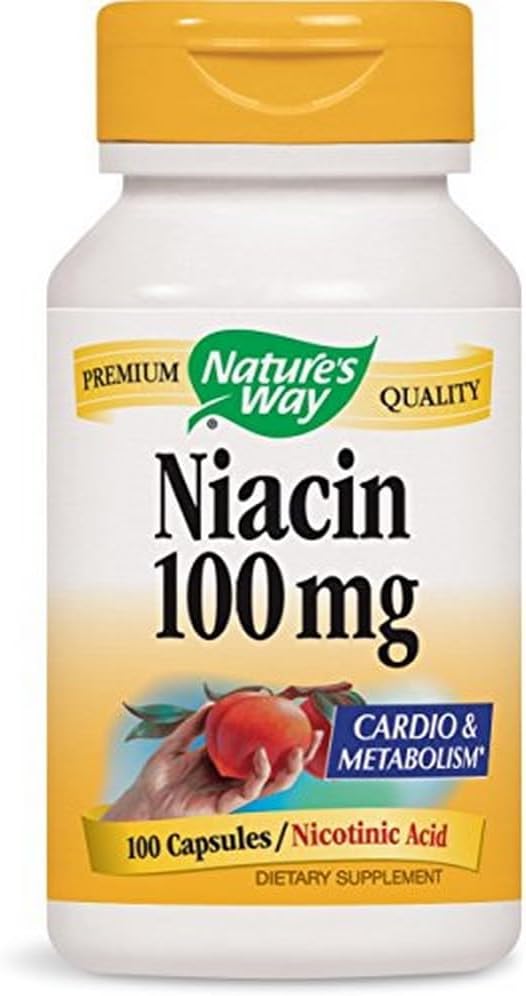 Nature's Way Niacin, 100 Kapseln (Pack von 4)