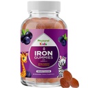 Kids Iron Gummies with Vitamin C - Blood Builder Iron Supplements for Kids with Gentle for Stronger Immunity & Energy Support - Vitamin B6, B12, A, Niacin & Folate Gummies - Vegan & GMO - 60 Count