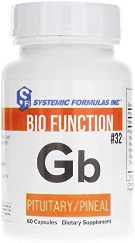 Systemische Formeln #32 Bio Function Gb Pituitary/Pineal 60 Kapseln. Unterstützt psychische Klarheit und Fokus und normale zirkadische Rhythmen.