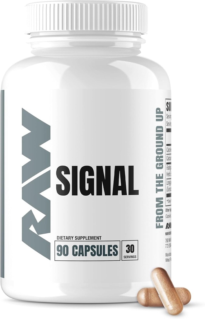 RAW Signal Fadogia Agrestis & Tongkat Ali Supplement, 90 Kapseln - Tongkat Ali für Männer mit (Longjack Root Extract) & Fadogia Agrestis - Maximize & Boost Male Performance