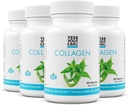 Oui, vous pouvez ! Collagène Capsules pour femmes et hommes, Supplément diététique pour promouvoir la santé des cheveux, de la peau et des ongles, 290 mg de collagène bovin, vitamine A, vitamine D3, zinc et cuivre, 30 Capsules - 4 Pack