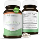 Vitalsalze, Elektrolytsalze für Energie und Endurance, Natriumchlorid, Elektrolyt-Ergänzungen, Blutdruck-Ergänzung, Muskelkrämpfe Relief, 120 Salzkapseln - Return Healthy