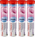 Mivolis Eisen + Vitamin C Brausetabletten - Nahrungsergänzungsmittel 4 Packungen x 20 Stück | Deutschland