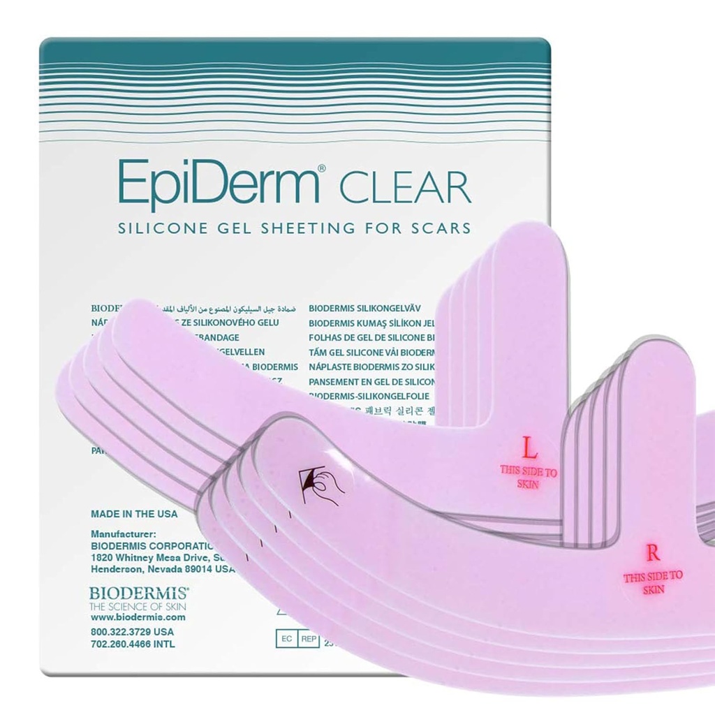 Epi-Derm Mastopexy Anchor Form Silikon Tape – Anchor Design Passend für Brustverkleinerung Erholung - Hilft Glatt & Fade Narben – Premium-Grad Silikon, Wiederverwendbar & Washable – Klar, 5-Pairs