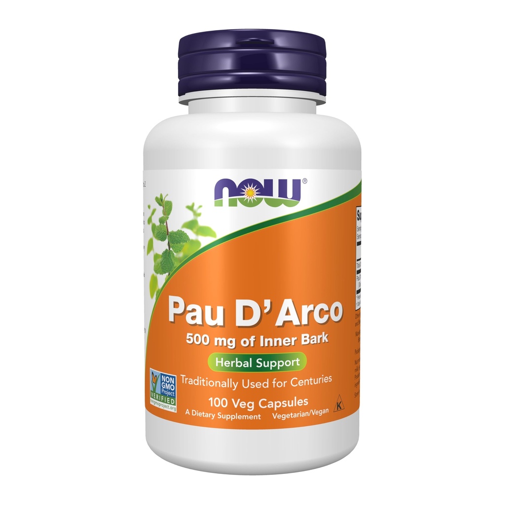 Now Foods Pau D'Arco Veg Capsule (500 mg) -100 Capsules