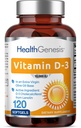 Vitamin D-3 10000 IU 120 Softgels - hochkarätig in extra Virgin Olivenöl Non-GMO Soy-Free unterstützt starke Knochen Immungesundheit
