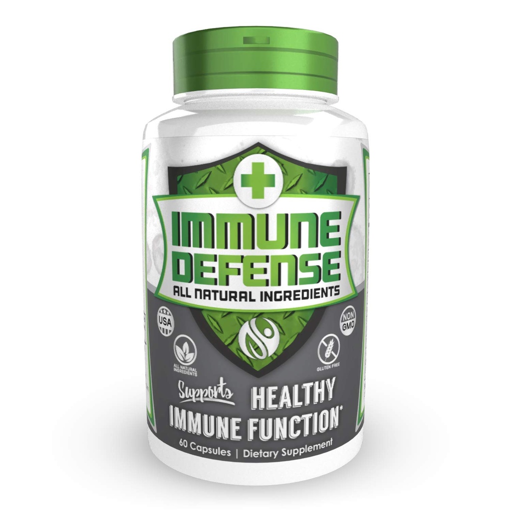 Immunabwehr Kapseln | 60 Count | Natürliche Immun Booster | Natrium Gesundheit