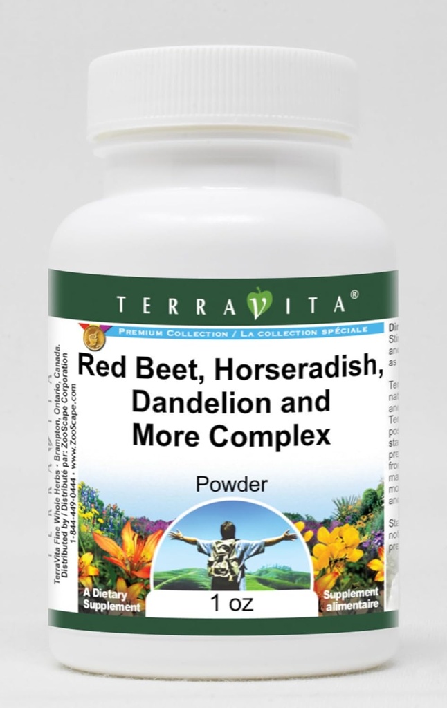 Liver Complex Powder - Rote Rübe, Meerrettich, Löwenzahn und mehr (1 Unze, ZIN: 512564) - 3 Pack
