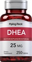 Piping Rock DHEA 25 mg 250 Comprimés Déhydroépiandrostérone Supplément de déshydroépiandrostérone