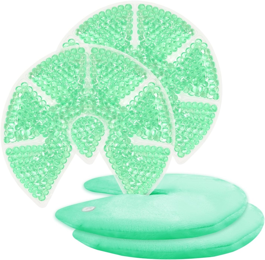 Pâtes glacées en gel de sein chaud/froid Refroidissement des seins/Pâtes à chaleur Relief pour l'allaitement, douleur d'allaitement, mastite, engorgement, gonflement, ducts branchés