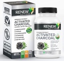Renew Actives Activated Charcoal Supplement 1100MG pro 2 Kapseln - Verdauungsunterstützung & Teeth Whitening Formel, keine künstlichen Inhaltsstoffe - Made in Canada - 60 Kapseln
