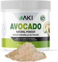 AKI Avocat Superfood Powder (6oz/170g) - Riche en nutriments, vitamines, oméga 3 et antioxydants - Idéal pour les smoothies, les yogourts ou les sucettes de lait - végétalien et non-OGM