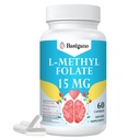 L Methylfolat 15mg (5-MTHF) - Aktive Folsäure mit B6 und B12 - Vegan, Glutenfrei, Dairy-Free (1 Packung)