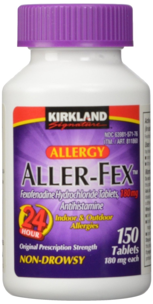 Kirkland Signature Aller-Fex - 180mg , 150 Comprimé Kirkland-um