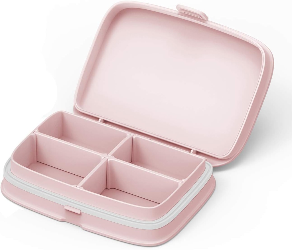 Cas de pilule mince - Portable Pill Organizer avec compartiments amovibles - Porte-pilule étanche pour les médicaments quotidiens