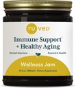roux Bien-être Jam - Amla Jam avec miel, Chyawanprash pour le soutien immunitaire et la santé digestive, mélange ayurvédique avec Amla et Ashwagandha - 10,6 oz Jar (1 comte)