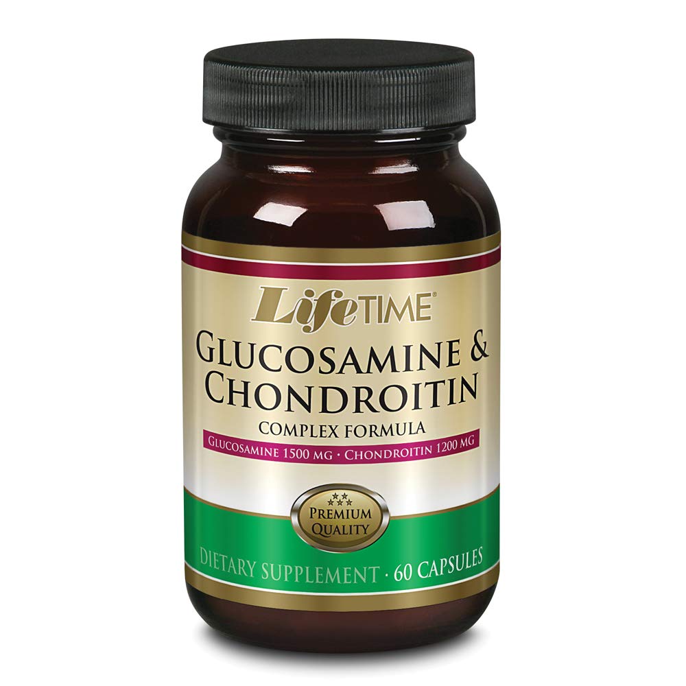LIFETIME Glucosamine Chondroitin Complex | Unterstützung Mobilität, Gelenke & Erholung | 1500mg Glucosamin, 1200mg Chondroitin | 60 Kapseln