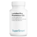 Supersmart Lactobacillus Rhamnosus GG 10 milliards CFU par jour (LGG Probiotic with Inulin) - L. Rhamnosus Supplément - sans OGM et sans gluten - 60 gélules DR