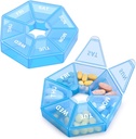 Wöchentliche Pille Organizer Große 7 Tage Pille Box Organizer Tägliche Medizin Fall für Vitamin Fisch Öl Pillen ergänzt Arthritis Freundlich