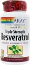 Solaray Triple Strength Resveratrol - 225 mg - 60 Capsules végétariennes